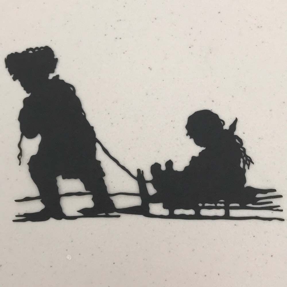 Childhood π₯ SET π Handmade PaperCut Silhouette Scherenschnitte π₯ Modern - Picture 4 of 13